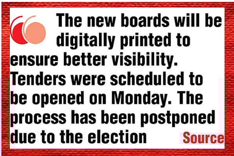 Streets and roads across the city will have new name boards