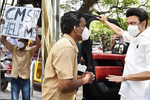 Tamil Nadu CM MK Stalin meets Andhra student