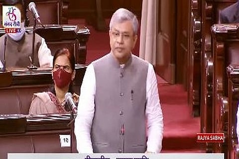 Union Minister for Information and Technology Ashwini Vaishnaw (Pic credit: Sansad TV)