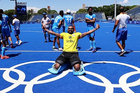 Indian men's hockey team goalkeeper PR Sreejesh (Credit: Reuters)
