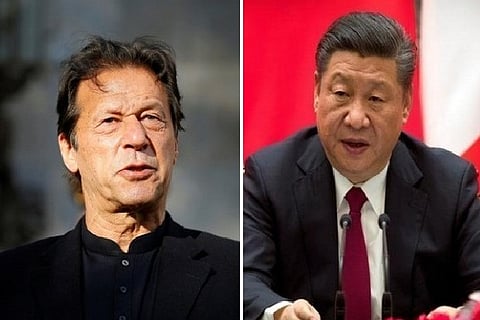 Pakistan Prime Minister Imran Khan (left) and Chinese President Xi Jinping (Image credit: ANI)