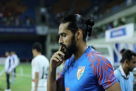 Footballer Sandesh Jhingan (Photo/ Indian Football Team Twitter)