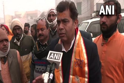 BJP Mathura candidate Shrikant Sharma (Image credit: ANI)