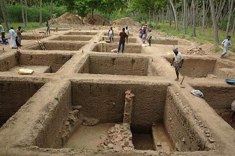 File photo of Keeladi excavation.