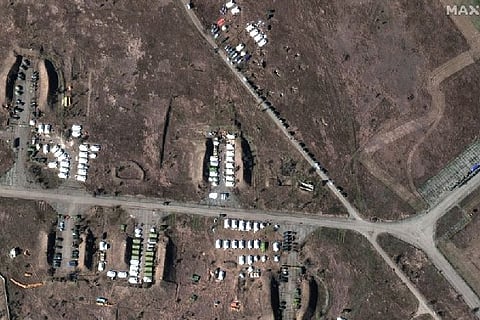 Satellite image of the camp.