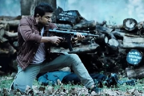 Puneeth in action.