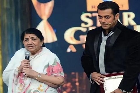 Salman Khan with Lata Mangeshkar (Image credit: Instagram/@beingsalmankhan)