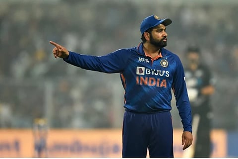 Indian captain Rohit Sharma (Image Courtesy: Twitter/ICC)