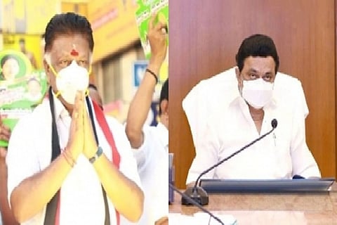 AIADMK Coordinator Panneerselvam and Chief Minister M.K.Stalin