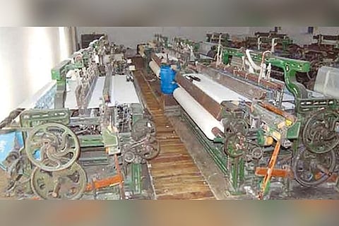 A shut powerloom unit during the strike (File)