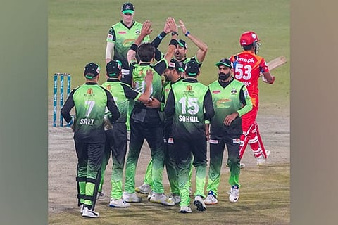 Lahore Qalandars team in action (Image Credit: ANI)