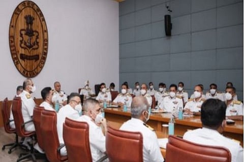 Chief of Naval Staff reviews preparations of President's Fleet Review (Photo/PIB)