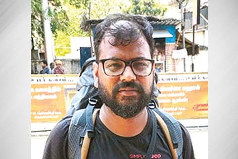 Kiran Verma started his 21,000 km walk for blood donation awareness