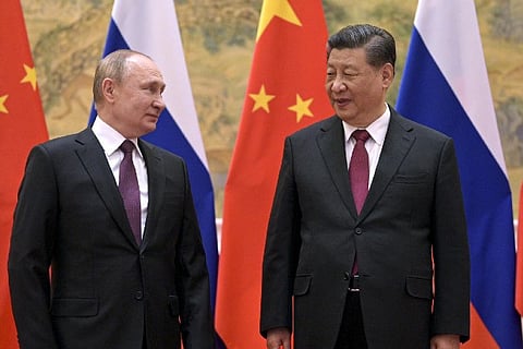 Russian leader Vladimir Putin and Xi Jinping (Image credit: AP)