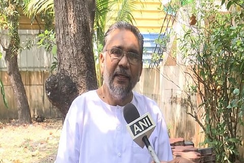 Kerala BJP vice president KS Radhakrishnan at Kochi (ANI)