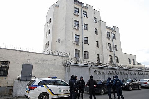 Russian Embassy in Kiev.