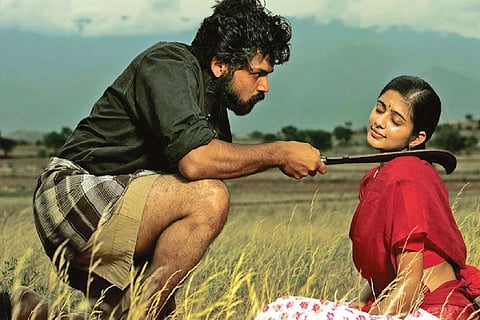 A still from Paruthiveeran