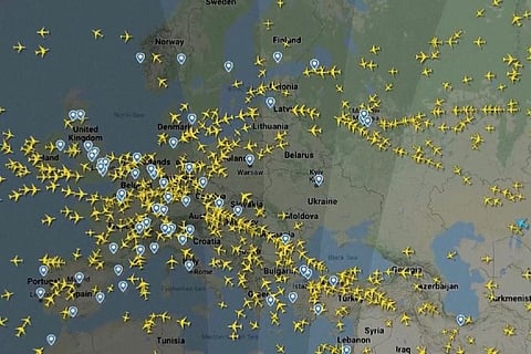Ukraine air traffic