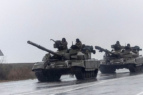 Ukranian tanks. Image Courtesy: Reuters