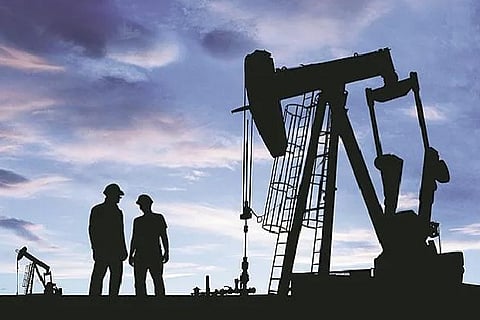 International oil prices surged to over a seven-year high of $103 a barrel