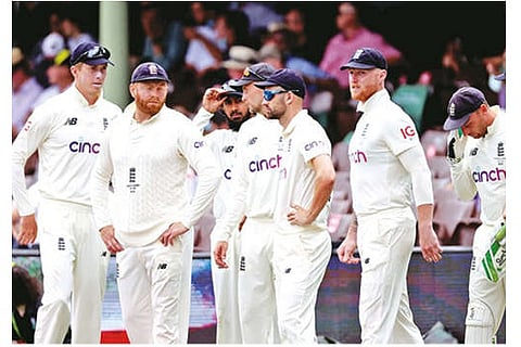 England pulled things back in the final session by bagging two wickets