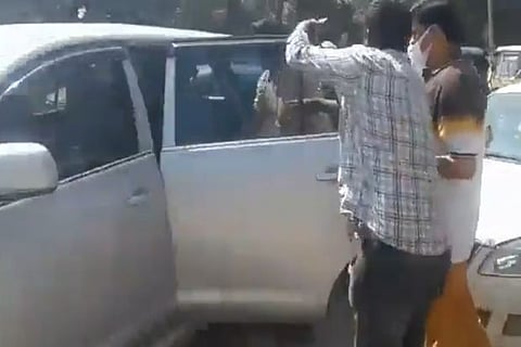 Scrrengrab of the arrest in Dharmapuri