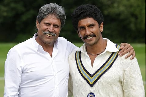 Kapil Dev and Ranveer Singh