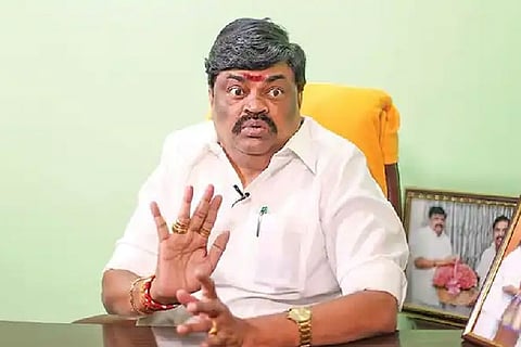 Former AIADMK minister K T Rajenthra Bhalaji
