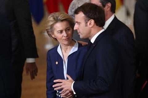French President Emmanuel Macron (right) (IANS photo)