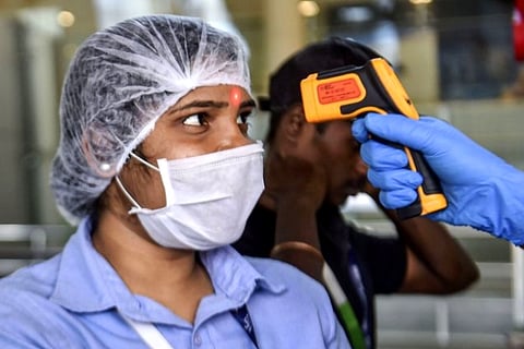 Thermal screening being conducted in the wake of deadly coronavirus (Credit: PTI)