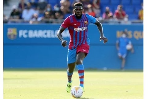 Footballer Samuel Umtiti (Image Courtesy: IANS)