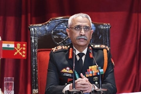 Army chief Naravane (Image Courtesy: IANS)