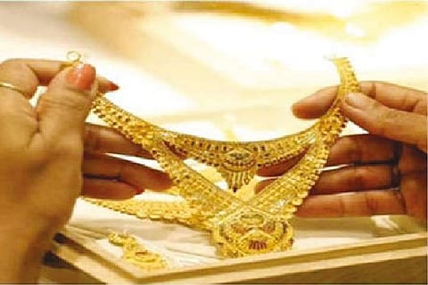 Gold in the national capital on Wednesday jumped Rs 228 to Rs 46,812 per 10 grams