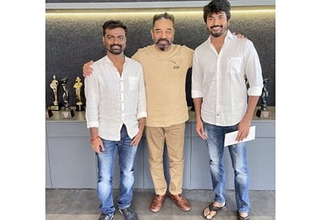 Kamal Haasan, Sivakarthikeyan and Rajkumar Periasamy