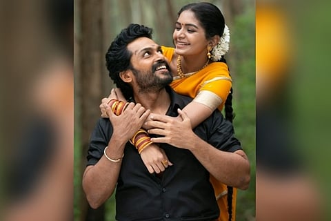 Karthi and Aditi in 'Viruman'