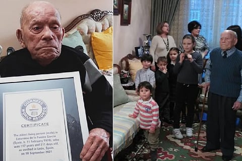 Saturnino de la Fuente Garcia. Image Courtesy: Guinness World Records