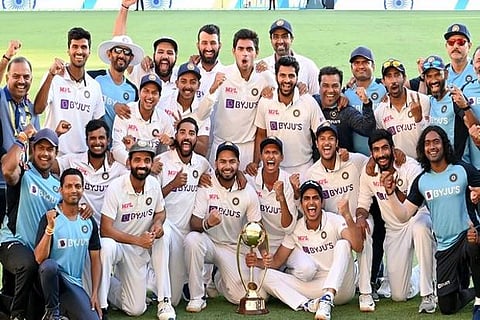 Team India after series against Australia (Image Courtesy: ANI)