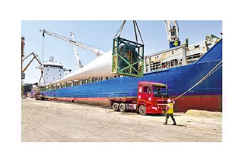 All hail VOC Port for safe handling of long windmill blades