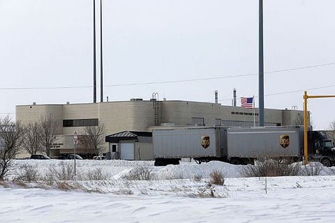 The U.S side of the Canada-US border