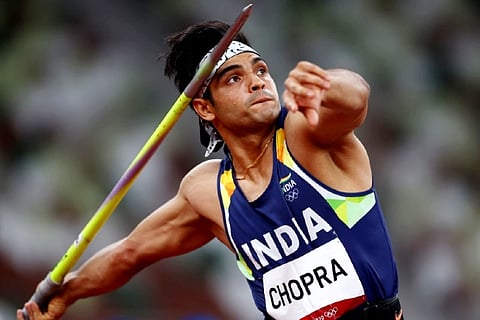 Tokyo Olympic gold medalist Neeraj Chopra (Credit: Reuters)