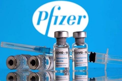 Vials labelled Covid-19 Coronavirus Vaccine (Credit: Reuters)