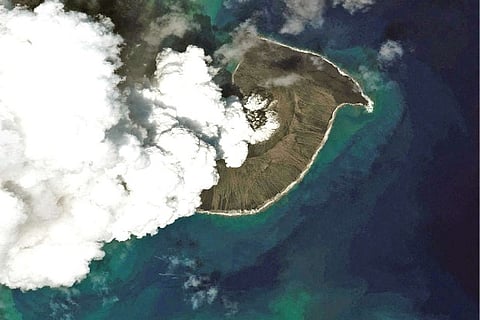 The Hunga Tonga-Hunga Ha?apai volcano before its main eruption