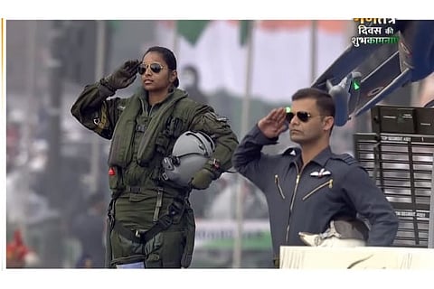 India's first woman Rafale fighter jet pilot part of IAF tableau