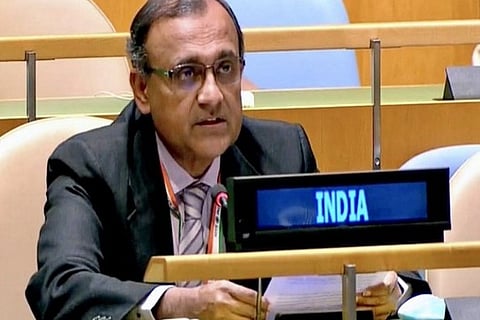 India's Permanent Ambassador to United Nations TS Tirumurti (Image Courtesy: ANI)