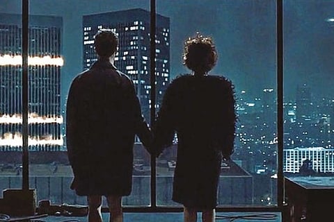 The climactic scene from Fight Club