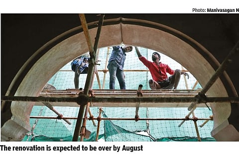 Humayun Mahal renovation gathers pace as workers return after lockdown