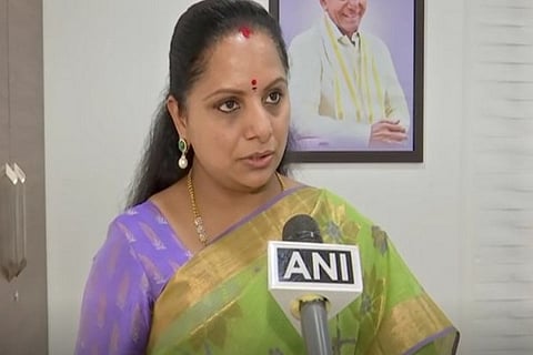 TRS MLC Kavitha Kalvakuntla (Image Credit: ANI)
