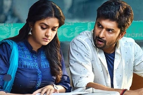 Keerthy Suresh and Nani.