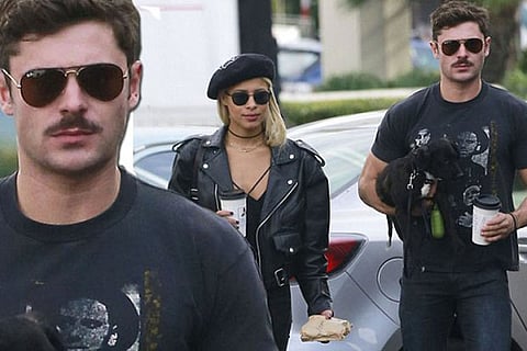 Zac Efron with his girlfriend Sami Miro