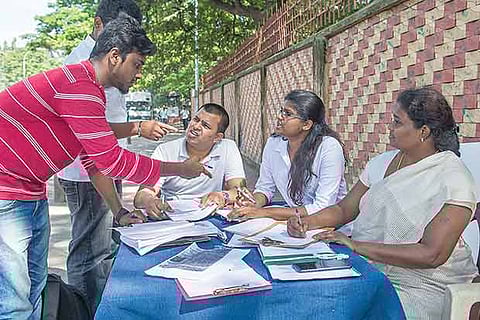 Justice Dr I Jayanthi and her daughter Maffi Devadoss help youngsters apply for new certificates